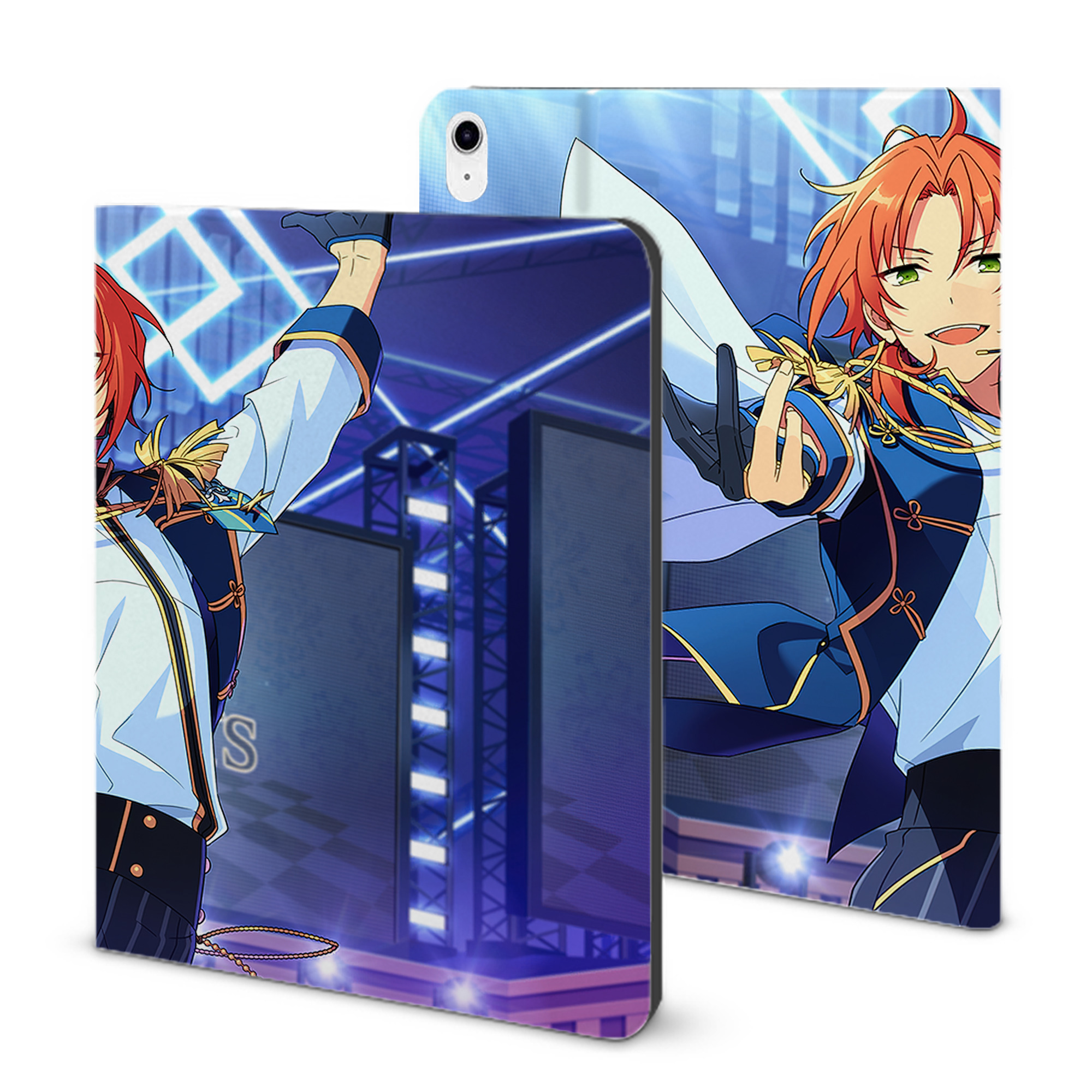 （画像用） あんさんぶるスターズ! Ensemble Stars IPad ケース ブック型 PUレザー TPU 耐衝撃 軽量 薄型 ペン収納なし 全面保護 IPad 各モデル対応